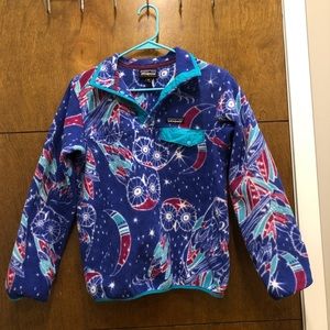 Patagonia owl print fleece